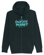SAVE THE PLANET Salvati planeta 2 Hanorac cu fermoar Unisex Connector