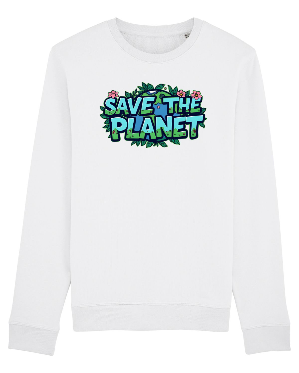 Bluză mânecă lungă Unisex Rise White