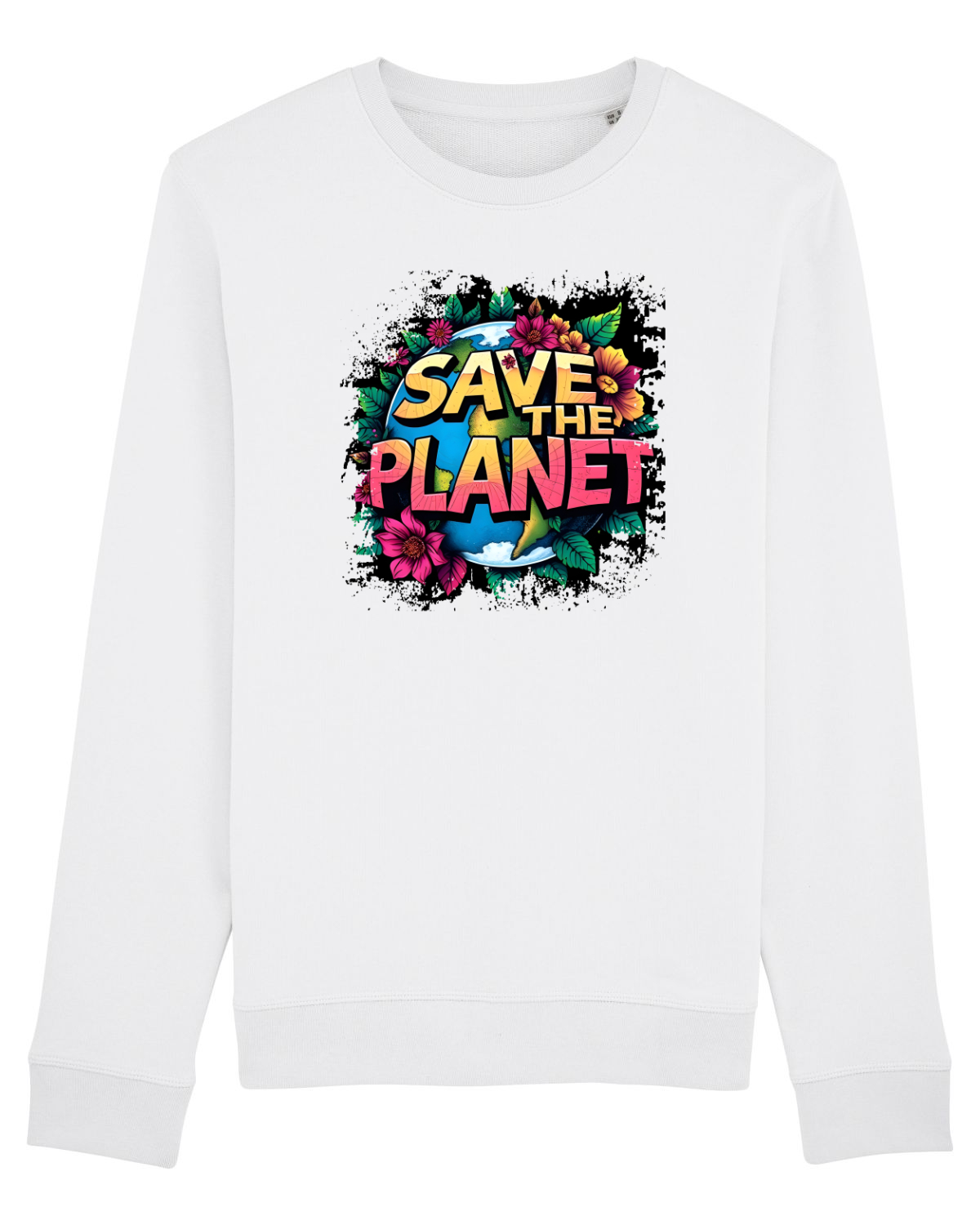 Bluză mânecă lungă Unisex Rise White