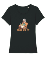 BUNICA STIE TOT Tricou mânecă scurtă guler larg fitted Damă Expresser