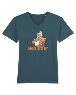 BUNICA STIE TOT Tricou mânecă scurtă guler V Bărbat Presenter