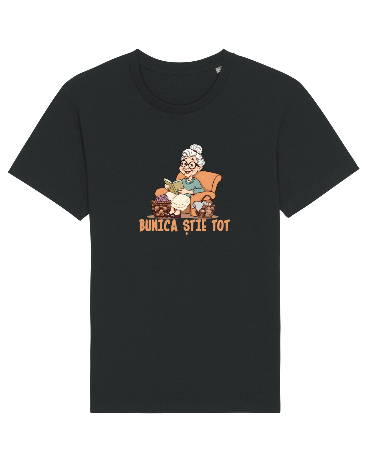 Tricou mânecă scurtă Unisex Rocker Black