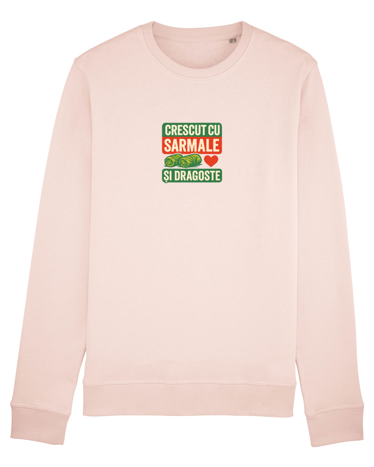 Bluză mânecă lungă Unisex Rise Candy Pink