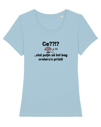 Ce? Stai putin sa imi bag creieru'n priza! Sky Blue