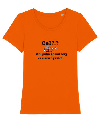 Ce? Stai putin sa imi bag creieru'n priza! Bright Orange