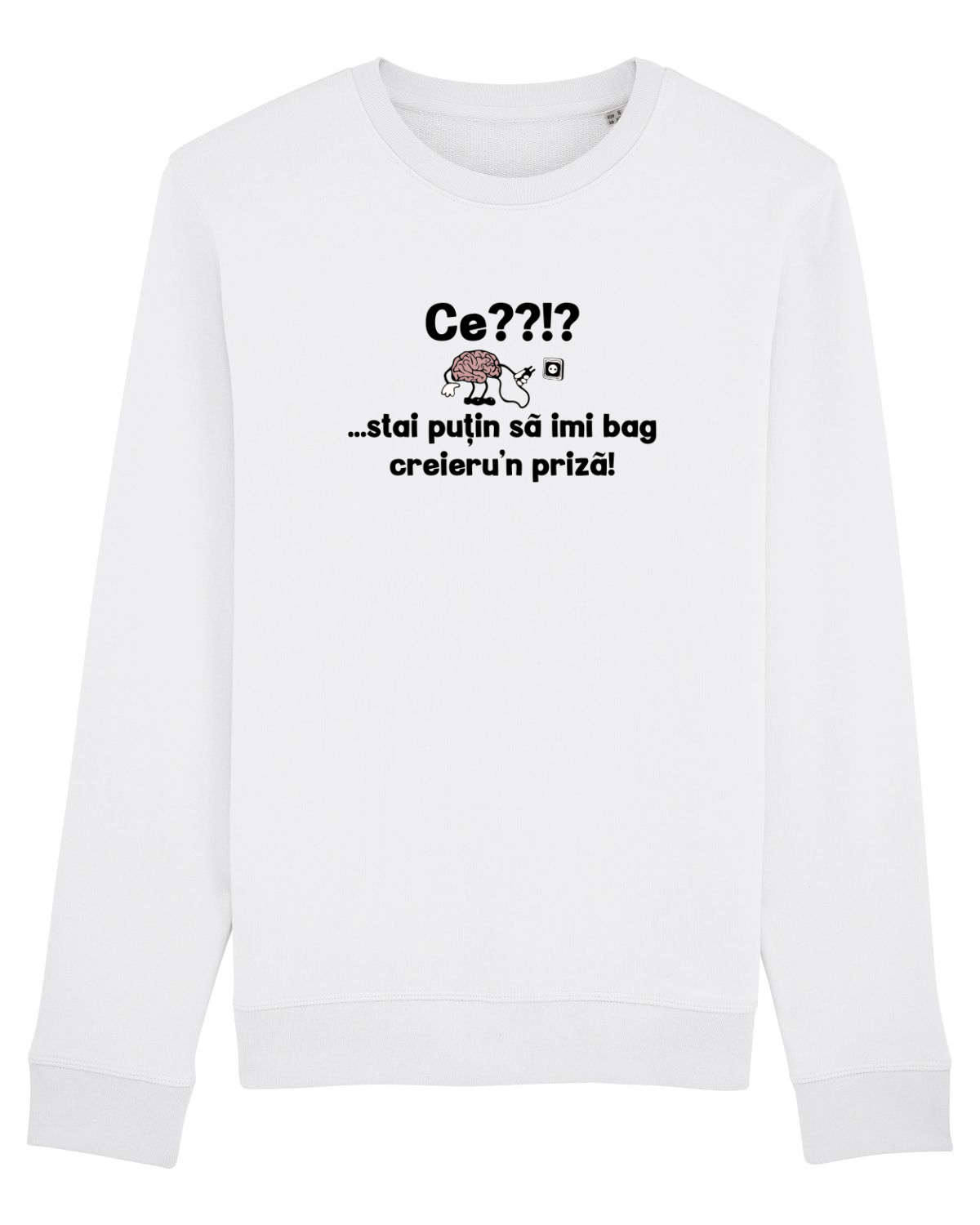 Bluză mânecă lungă Unisex Rise White