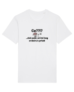 Ce? Stai putin sa imi bag creieru'n priza! Tricou mânecă scurtă Unisex Rocker