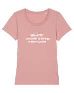 What? stai putin sa imi bag creieru'n priza! Tricou mânecă scurtă guler larg fitted Damă Expresser