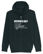 Expectation vs Reality – Funny Relatable Life Goals Hanorac cu fermoar Unisex Connector
