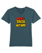 MAKE TACOS, NOT WAR Tricou mânecă scurtă guler V Bărbat Presenter
