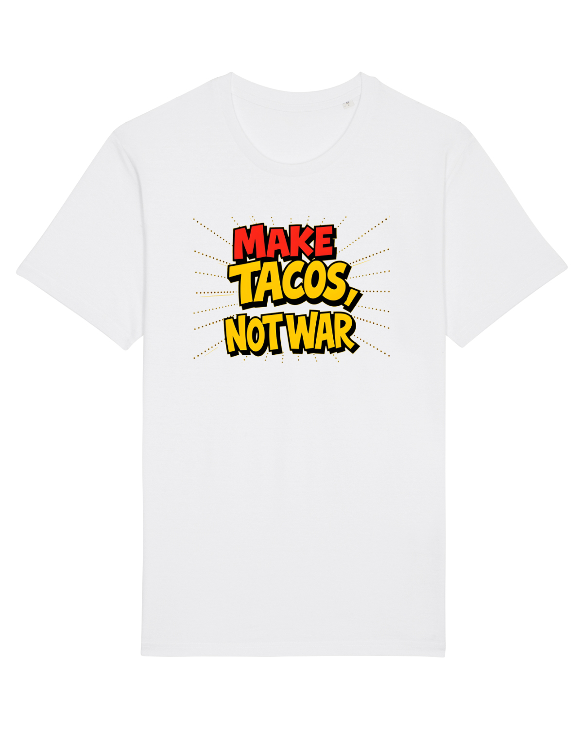 Tricou mânecă scurtă Unisex Rocker White