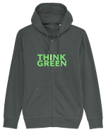 THINK GREEN 1 Hanorac cu fermoar Unisex Connector
