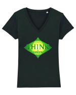 THINK GREEN 2 Tricou mânecă scurtă guler V Damă Evoker