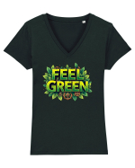 FEEL GREEN 2 Tricou mânecă scurtă guler V Damă Evoker