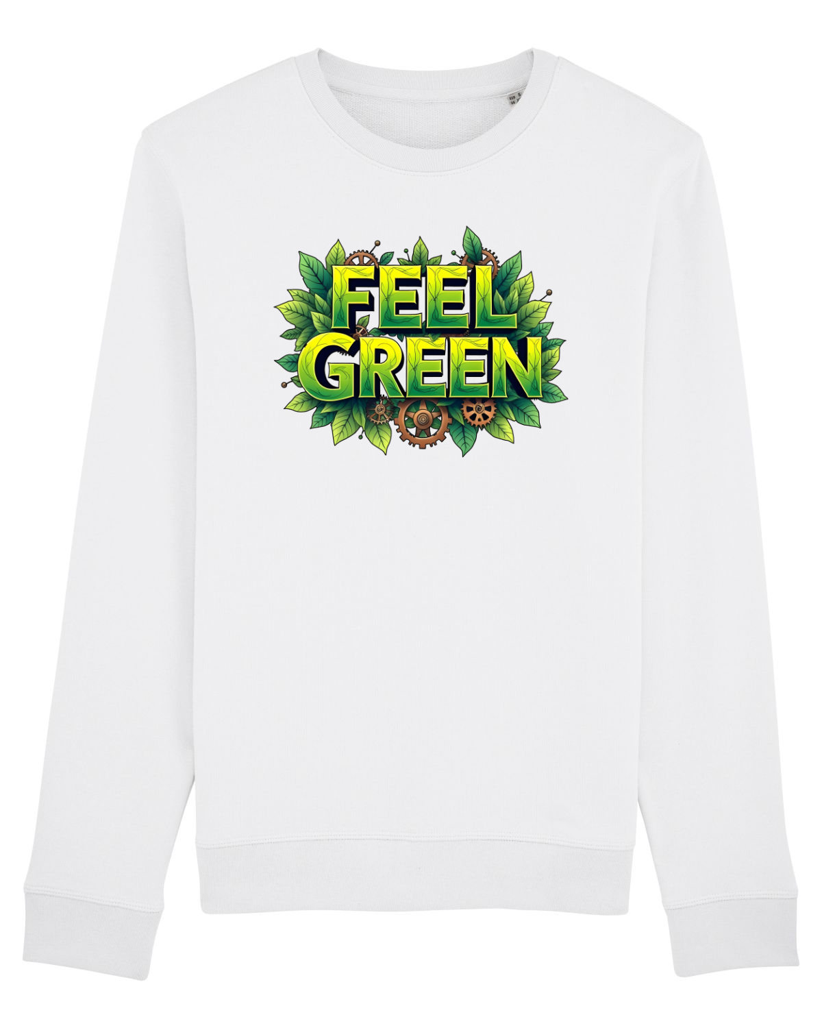 Bluză mânecă lungă Unisex Rise White