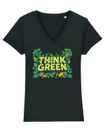 THINK GREEN 6 Tricou mânecă scurtă guler V Damă Evoker