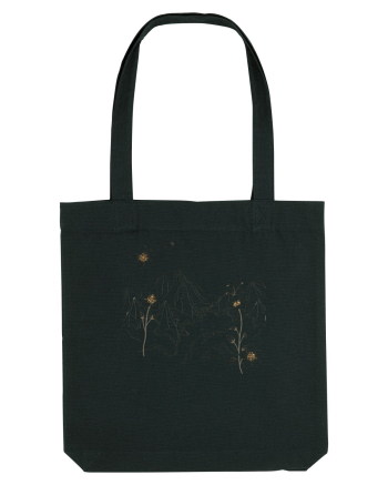 FLORAL GEOMETRIC PEISAJ MUNTE Black