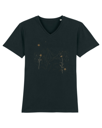 FLORAL GEOMETRIC PEISAJ MUNTE Black