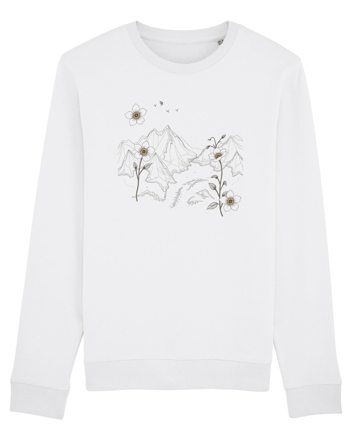 Bluză mânecă lungă Unisex Rise White
