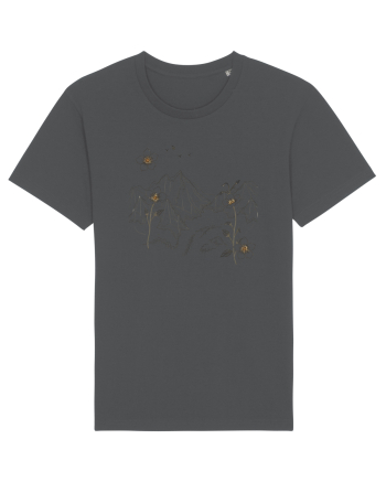FLORAL GEOMETRIC PEISAJ MUNTE Anthracite