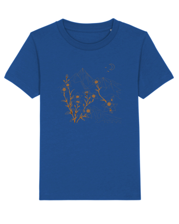 FLORAL GEOMETRIC PEISAJ MUNTE 2 Majorelle Blue