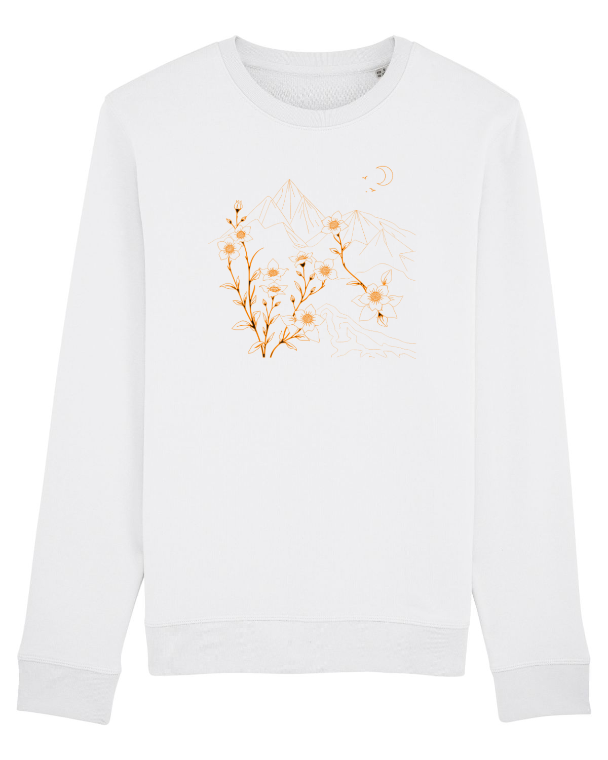 Bluză mânecă lungă Unisex Rise White