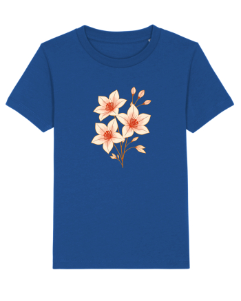 FLORAL GEOMETRIC HIBISCUS  Majorelle Blue