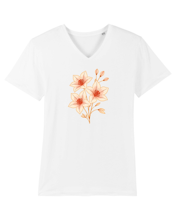 FLORAL GEOMETRIC HIBISCUS  White