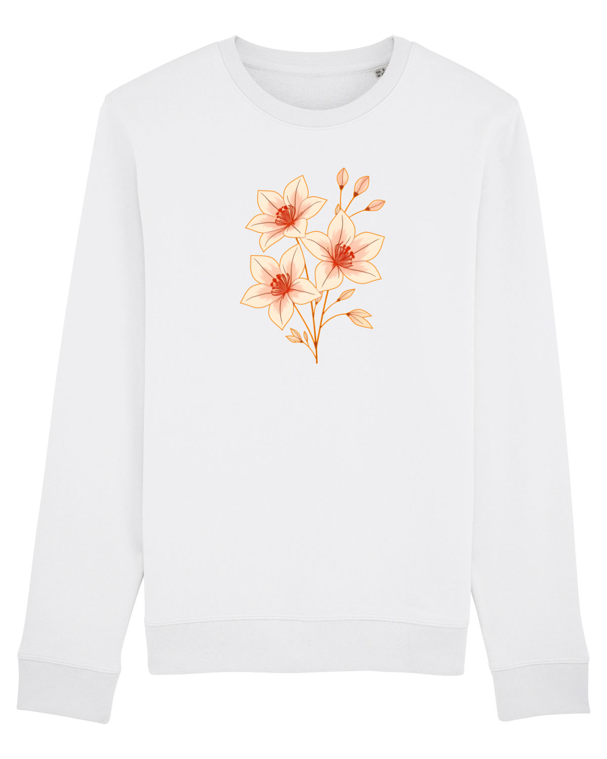 Bluză mânecă lungă Unisex Rise White