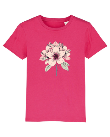 FLORAL GEOMETRIC 9 Raspberry