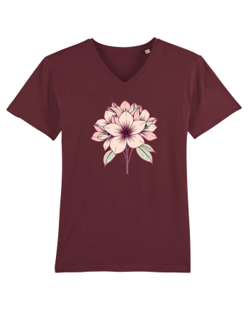 FLORAL GEOMETRIC 9 Burgundy