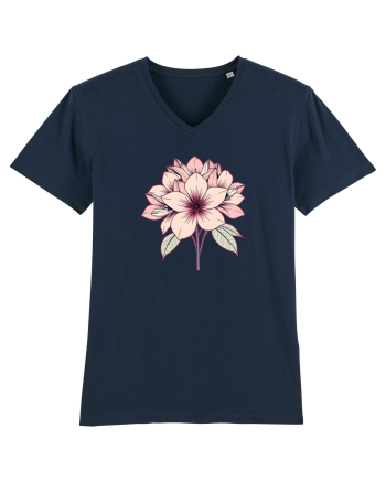 FLORAL GEOMETRIC 9 French Navy