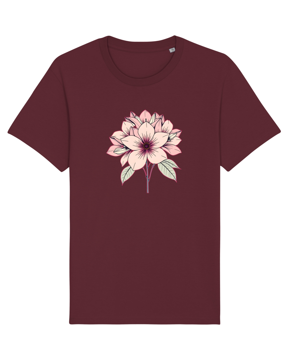 Tricou mânecă scurtă Unisex Rocker Burgundy