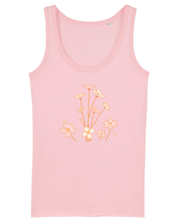 FLORAL GEOMETRIC - FLORI DE CAMP 1 Cotton Pink