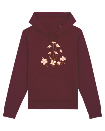FLORAL GEOMETRIC - FLORI DE CAMP 1 Burgundy
