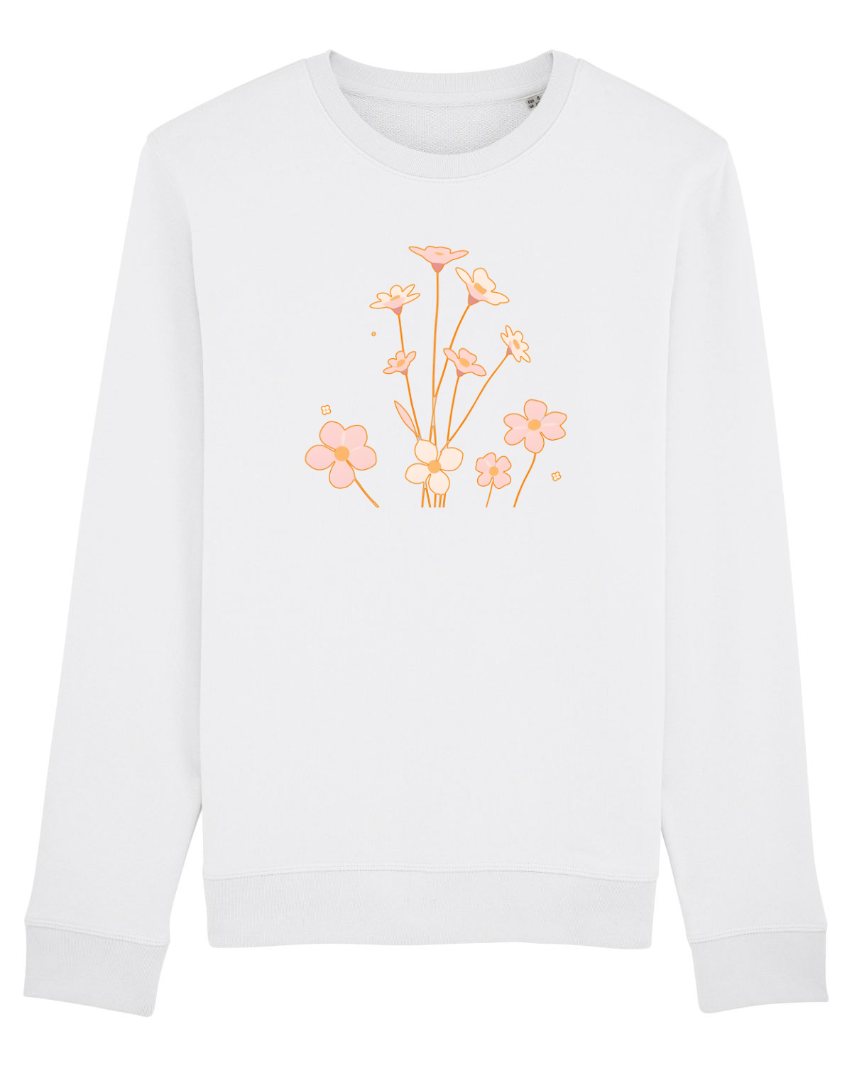 Bluză mânecă lungă Unisex Rise White