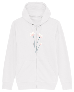 FLORAL GEOMETRIC - FLORI DE CAMP 2 Hanorac cu fermoar Unisex Connector