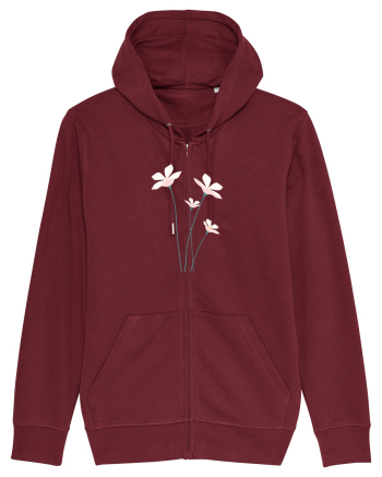 FLORAL GEOMETRIC - FLORI DE CAMP 2 Burgundy