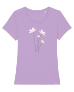 FLORAL GEOMETRIC - FLORI DE CAMP 2 Tricou mânecă scurtă guler larg fitted Damă Expresser