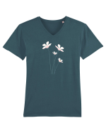 FLORAL GEOMETRIC - FLORI DE CAMP 2 Tricou mânecă scurtă guler V Bărbat Presenter