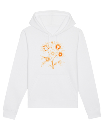 FLORAL GEOMETRIC - FLORI SALBATICE 1 White