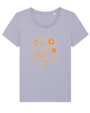 FLORAL GEOMETRIC - FLORI SALBATICE 1 Lavender