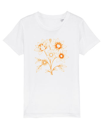 FLORAL GEOMETRIC - FLORI SALBATICE 1 White