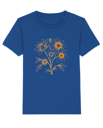 FLORAL GEOMETRIC - FLORI SALBATICE 1 Majorelle Blue
