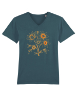 FLORAL GEOMETRIC - FLORI SALBATICE 1 Tricou mânecă scurtă guler V Bărbat Presenter