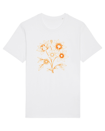 FLORAL GEOMETRIC - FLORI SALBATICE 1 White