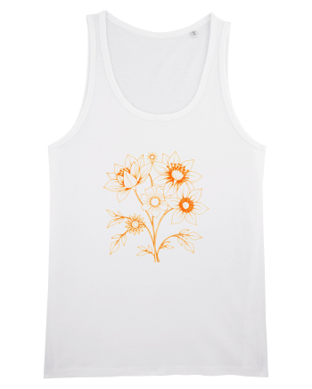 FLORAL GEOMETRIC - FLORI SALBATICE 1 White