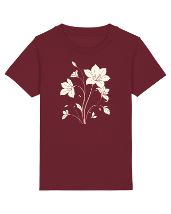 FLORAL GEOMETRIC - CRINI Burgundy