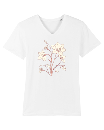 FLORAL GEOMETRIC - CRINI White