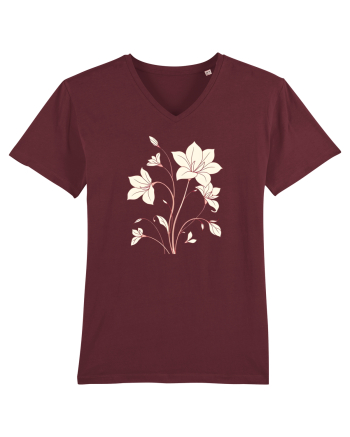 FLORAL GEOMETRIC - CRINI Burgundy